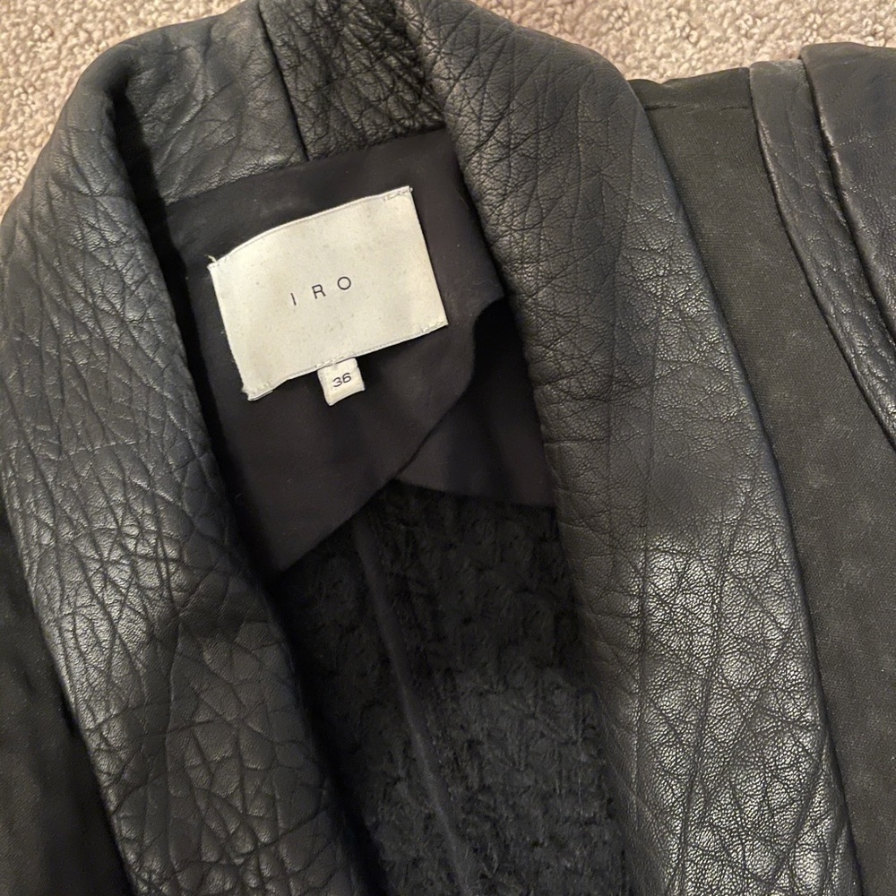 Leather blend jacket - Picture 2 of 2